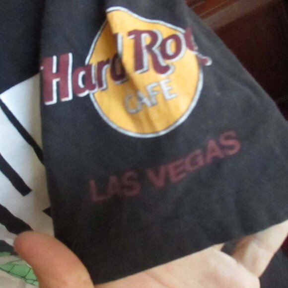 Single Stitch Vtg Hard Rock Cafe Las Vegas Save The Planet Graphic T-Shirt XL - Picture 3 of 5